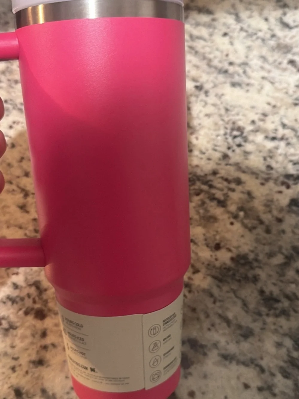 Stanley Quencher H2.0 30oz Insulated Tumbler Handle Lid Straw Passion Pink/Teal